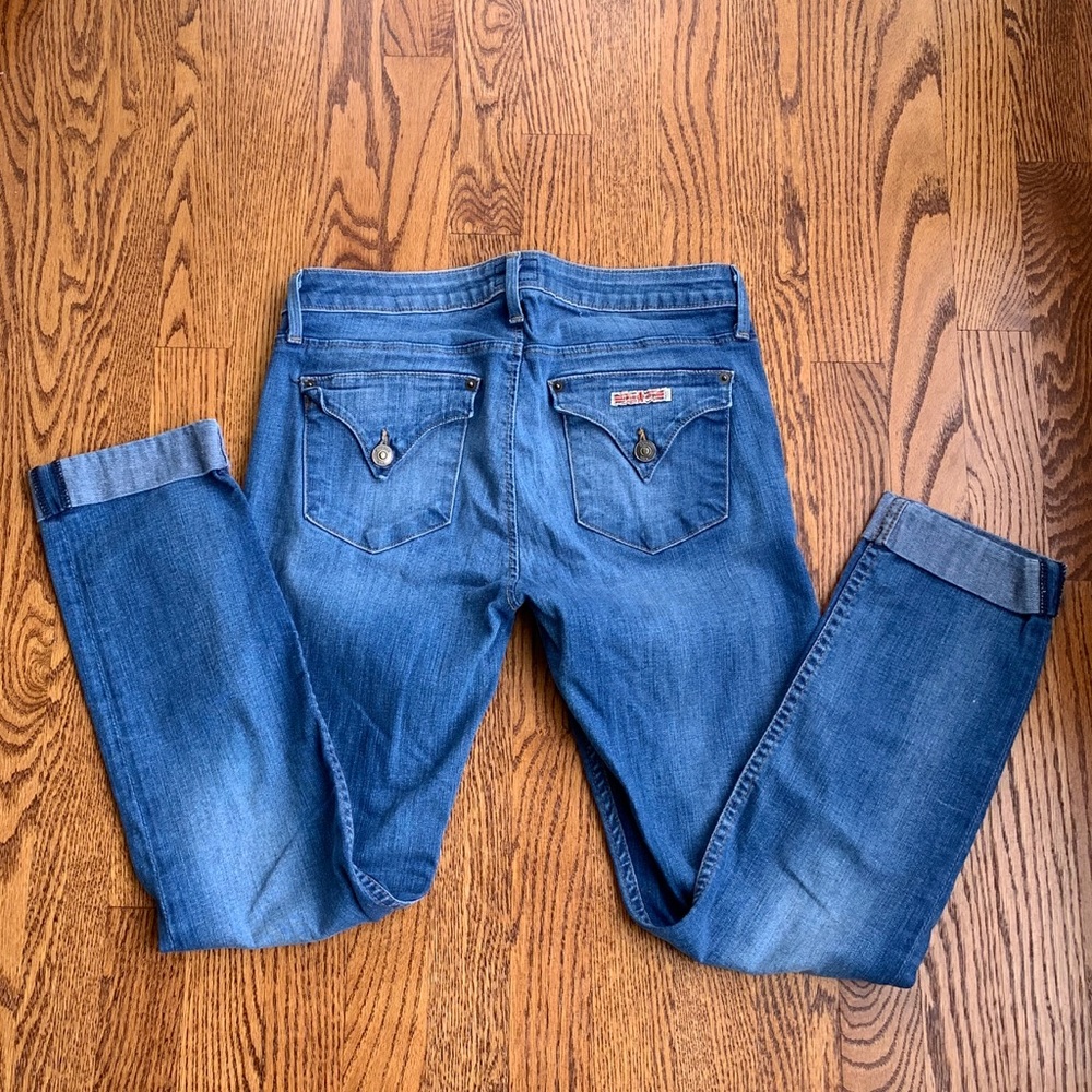 Signature flap HUDSON cropped jeans
